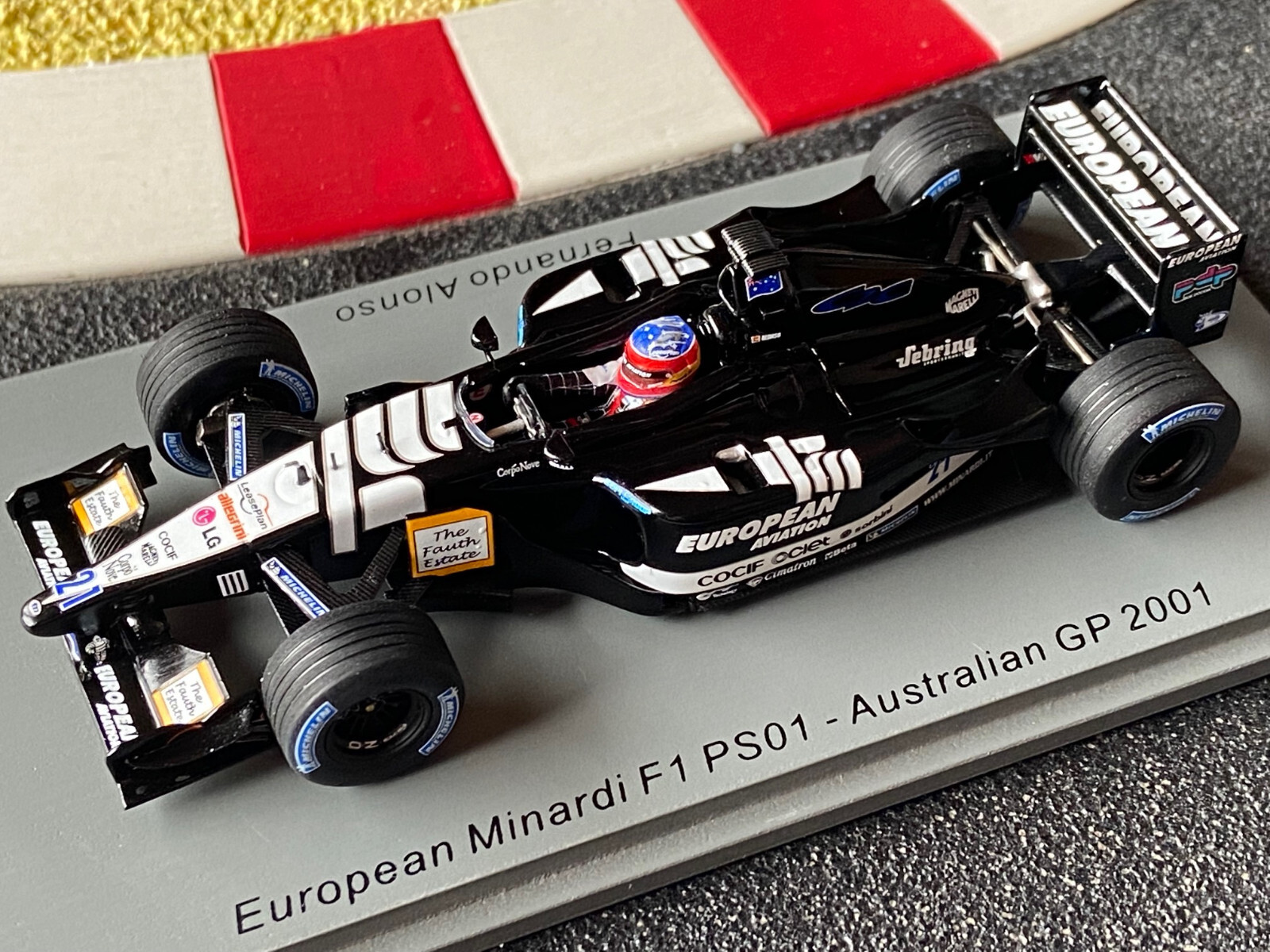 黒タタキSL/朱天黒 1/43 フェルナンド・アロンソ MINARDI EUROPEAN