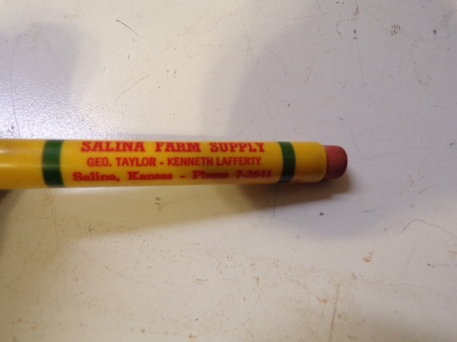 Old New Idea Bullet Pencil Taylor Lafferty Salina  Kansas