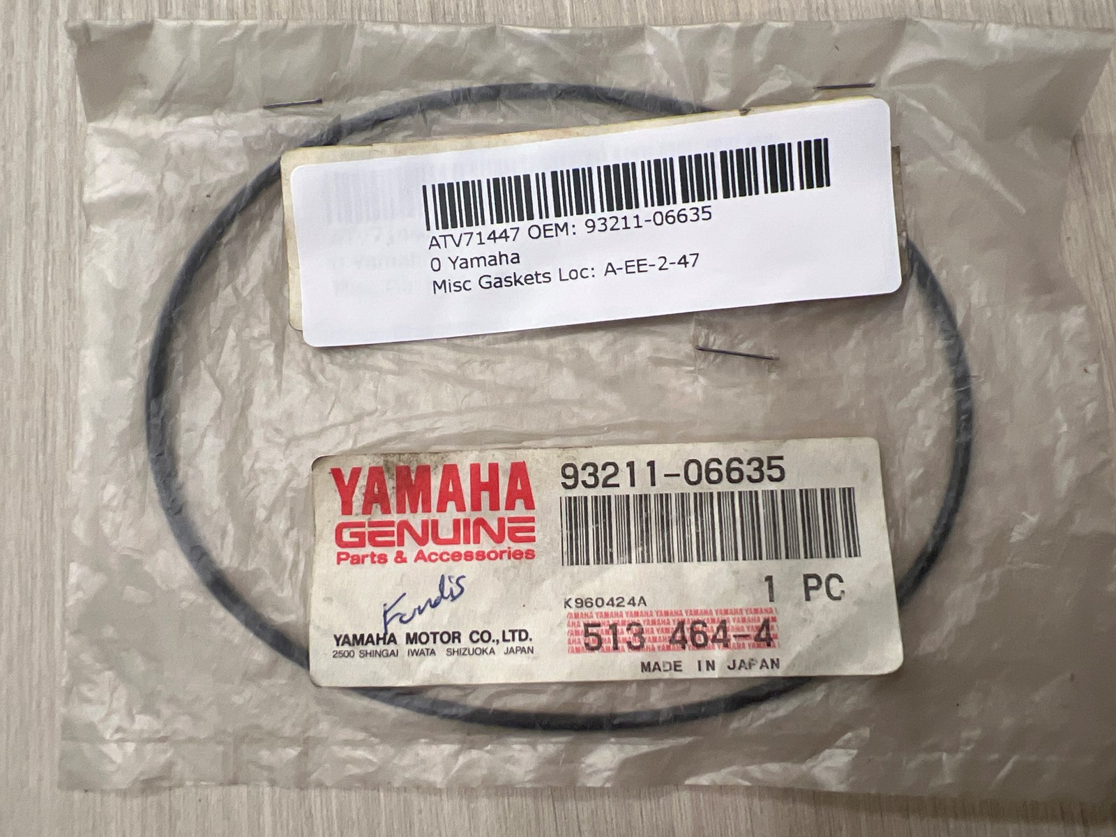 Yamaha OEM Cylinder Head O-Ring 93211-06635 New Big Bear SR250 BW350 YFM350 Yamaha OEM Cylinder Head O-Ring 93211-06635 New Big Bear SR250 BW350 YFM350