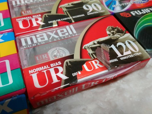 Lot of 13 NEW FACTORY SEALED Blank Audio Cassette Tapes TDK, Memorex Maxwell RCA