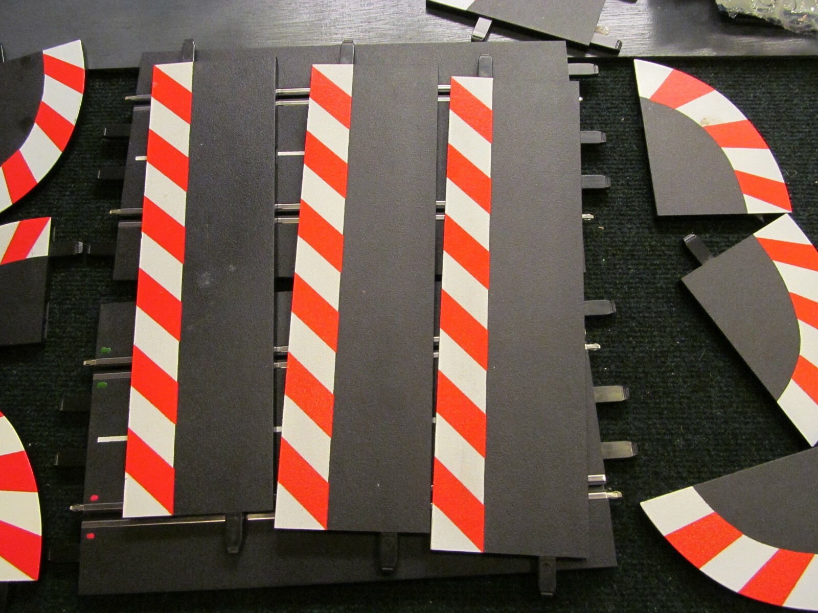 Carrera Slot Car LOT Track Lot 1/4, AND REGULAR ,STAIGHT, SHOULDERS, CONTROL