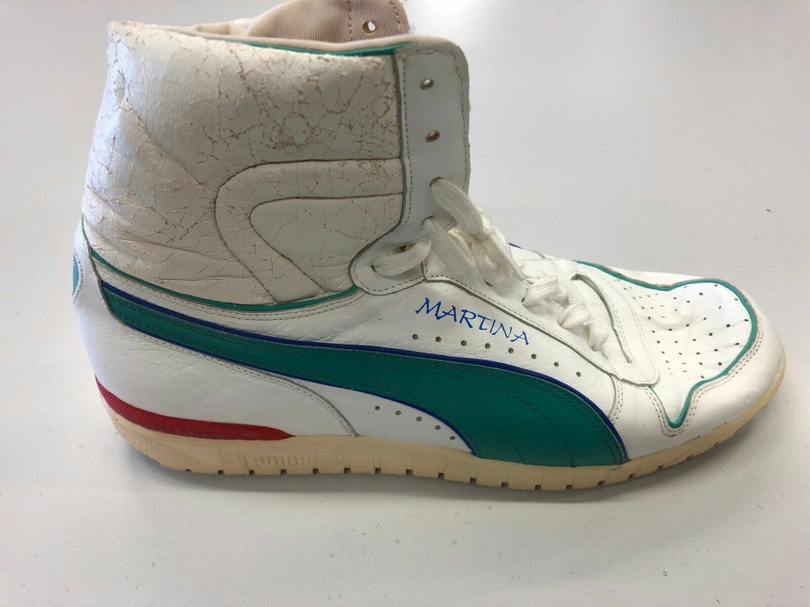Martina Navratilova shoe Custom Tournament used PUMA Read Description Free  Ship | eBay