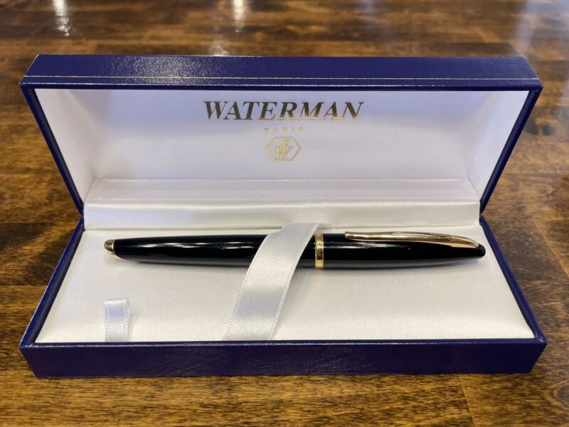 Waterman Carene Black Sea Fountain Pen 18K F Nib