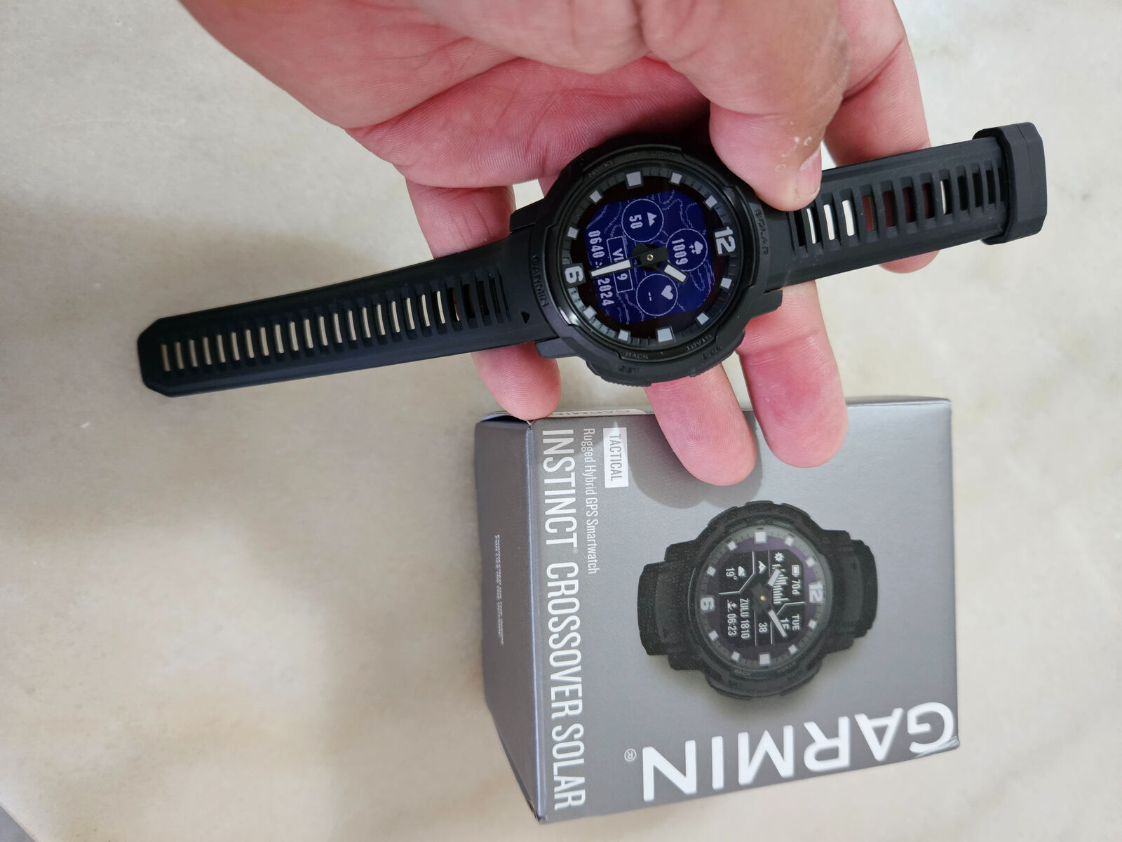NEW Garmin Instinct Crossover Solar Tactical Hybrid Rugged NEW Garmin Instinct Crossover Solar Tactical Hybrid Rugged