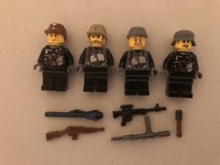 Set WW2 Soldaten SdKfz 222 mit Kettenkr LEGO kompatibel Custom Bricks