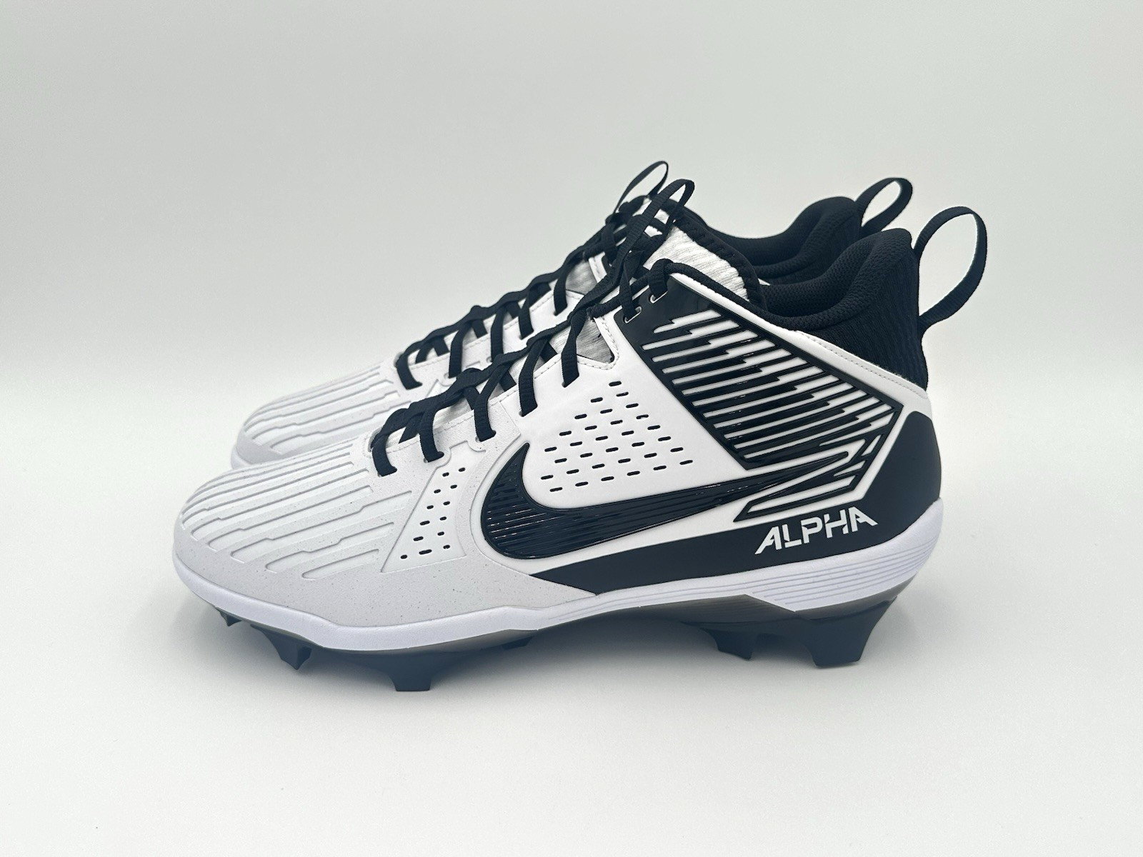 スパイク NIKE ALPHA MENACE ELITE BLACK 27.5 Nike Alpha Menace Strong Men's Size 12.5 Football Cleats