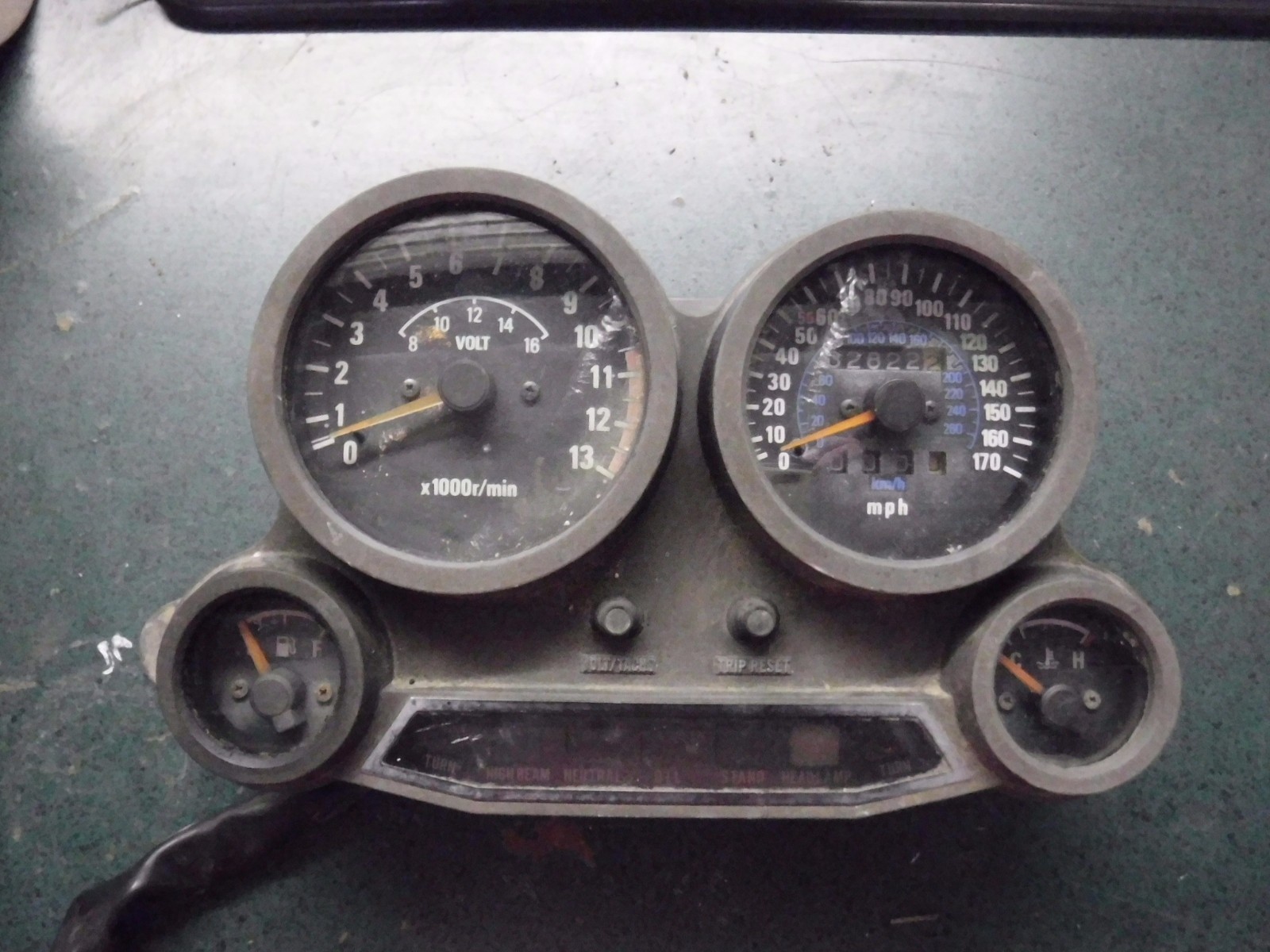 Piii. です 86-87 KAWASAKI NINJA 1000R ZX1000A OEM Speedo Tach Gauge