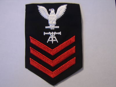 USN RATING BADGE MALE -  FT1 FIRE CONTROL TECHNICIAN PO1 :E-6