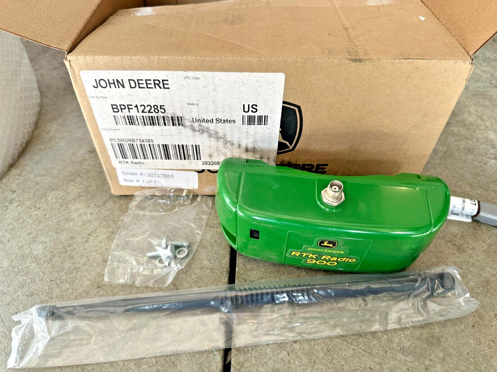 NEW John Deere RTK Radio 900, 900 MHz PFA12455