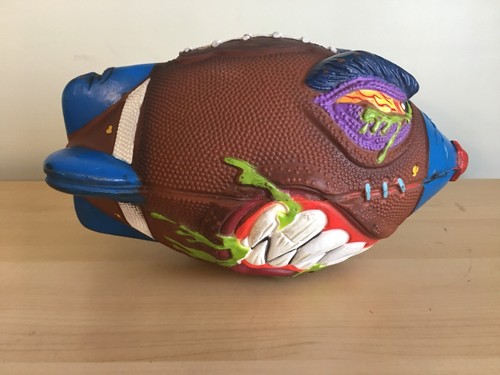 VTG 1986 Super Madballs Touchdown Terror Football 80s Teeth Gross Monster Toy