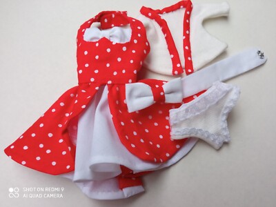 Vestido barbie pin up hecho a mano en algodón, exclusivo