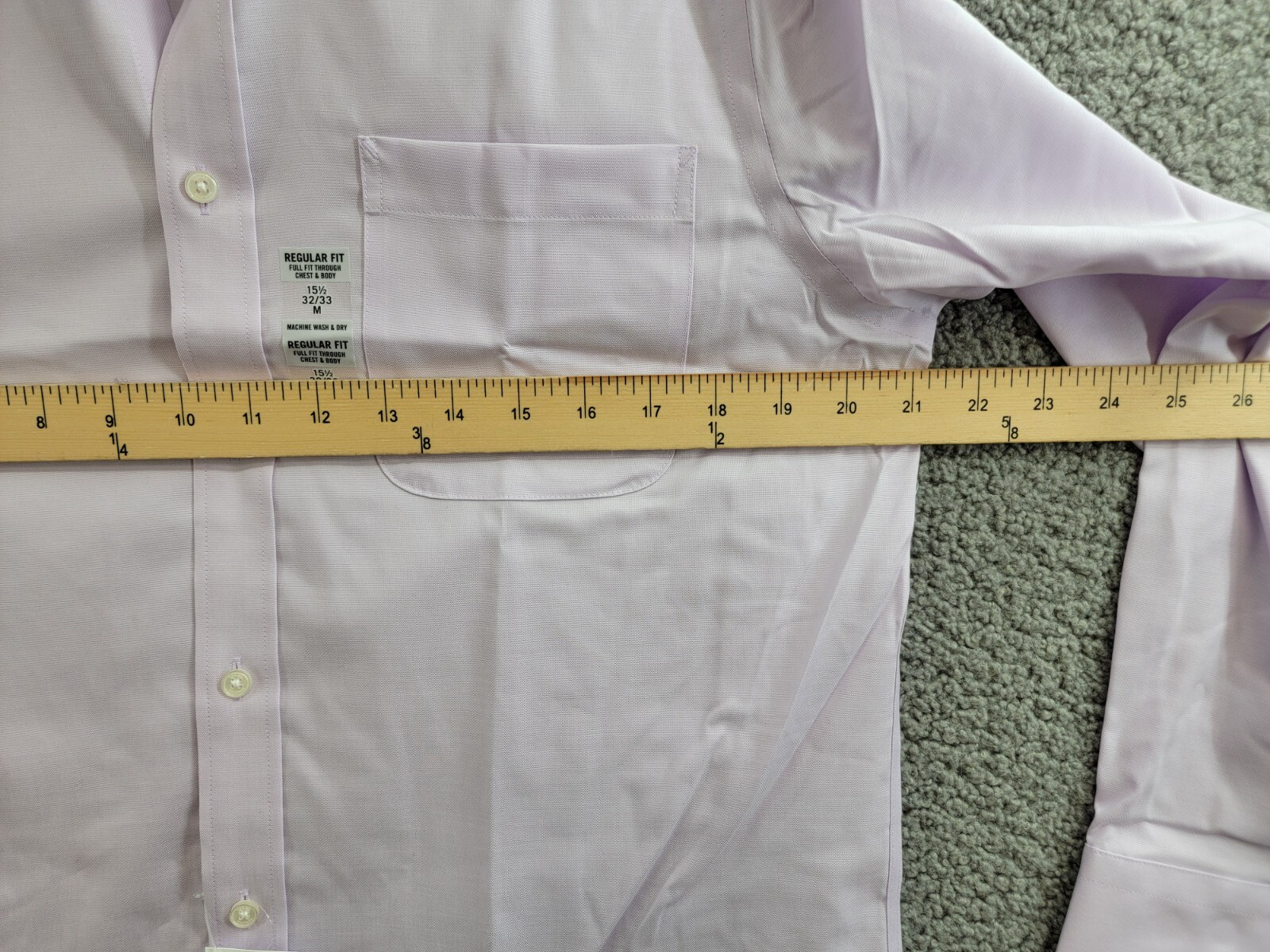 Tommy Hilfiger TH Flex Regular Fit Stretch Oxford Dress Shirt Men's 15.5 32-33 - Picture 6 of 18