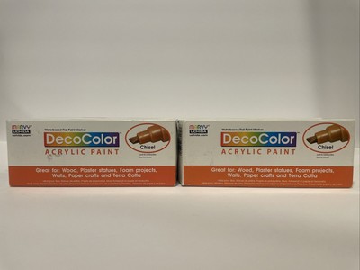 Marvy Uchida Decocolor Acrylic Paint Marker Color: Chisel [ 4 ] Boxes 6 Pens