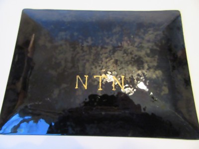 Vintage Enamel Tray With Birds  Beautiful Colors