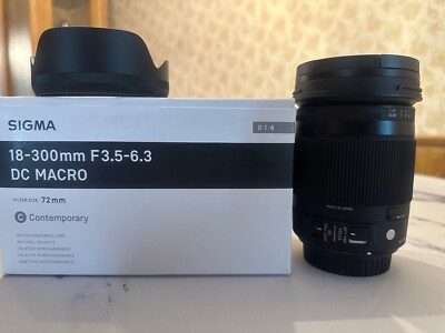 Sigma 18-300mm f3.5-6.3 DC MACRO OS HSM - CANON MOUNT - EXCELLENT CONDITION