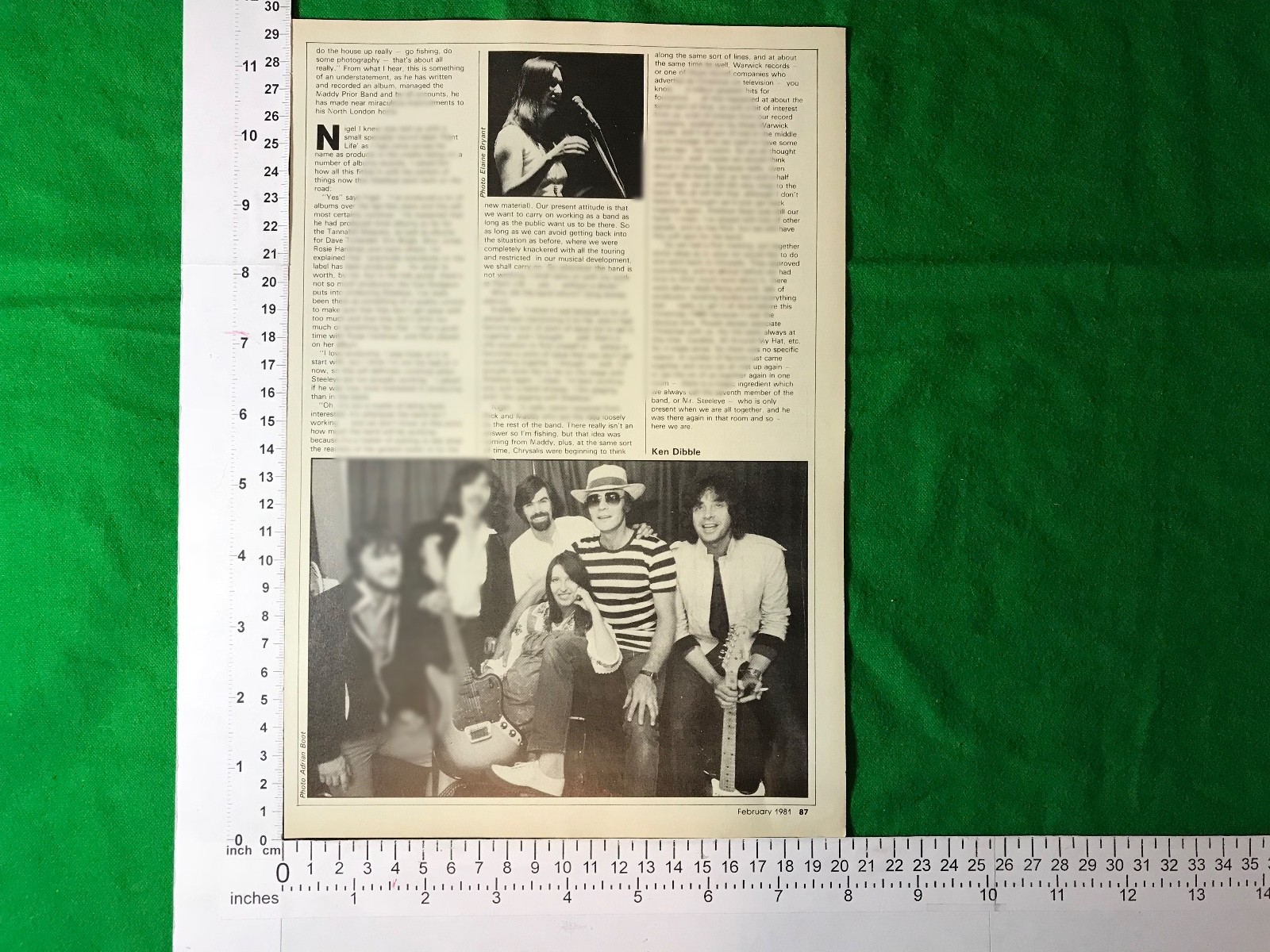 Steeleye Span vintage magazine article / feature 1981