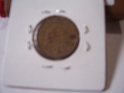 CANADAIN FIVE CENT NICKEL 1942 TOMBAC BEAVER REVERSE COIN copper tone