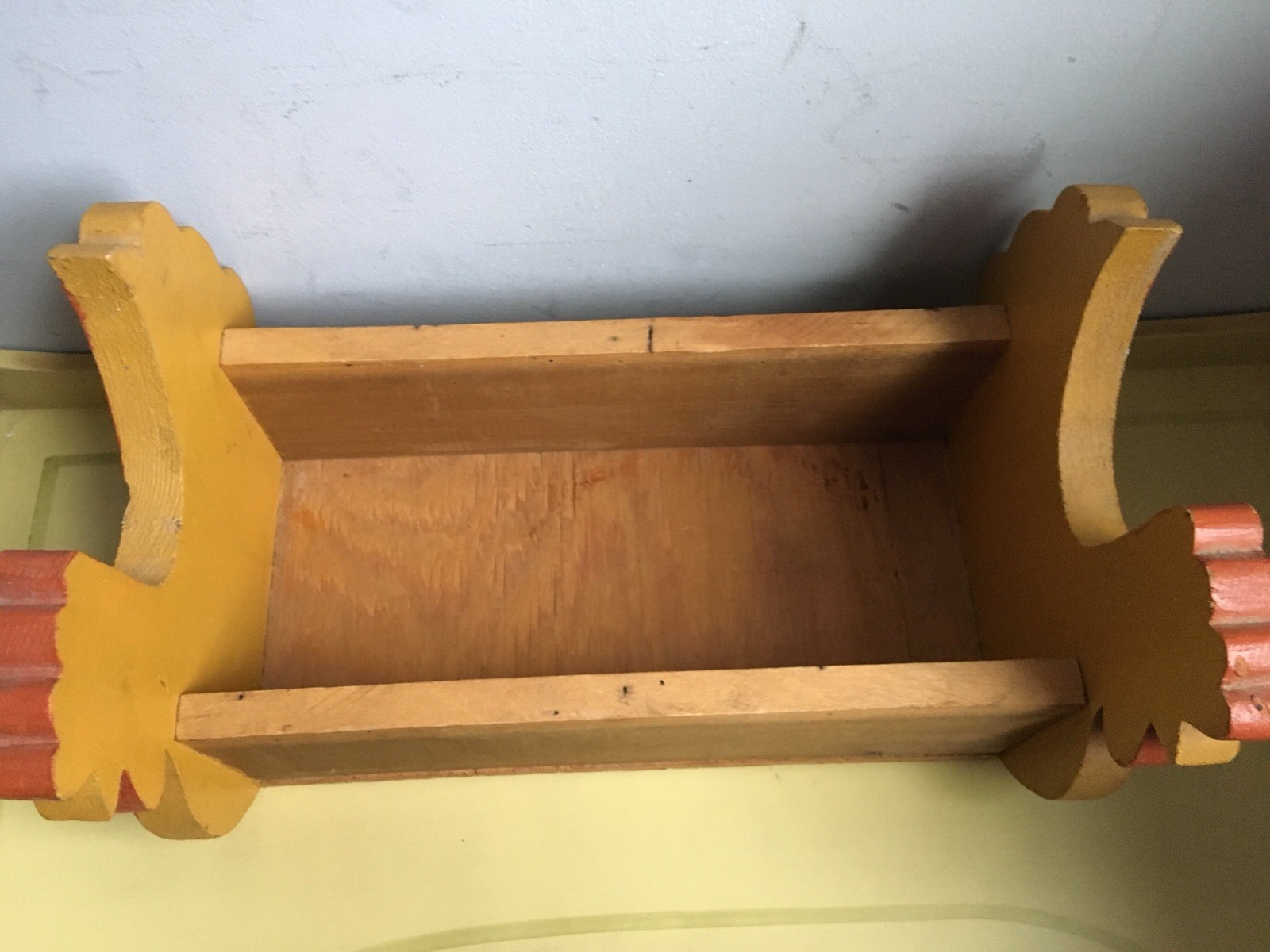 RARE Vintage WOOD Chicken ROOSTER Chicken BOX * Shabby Chic