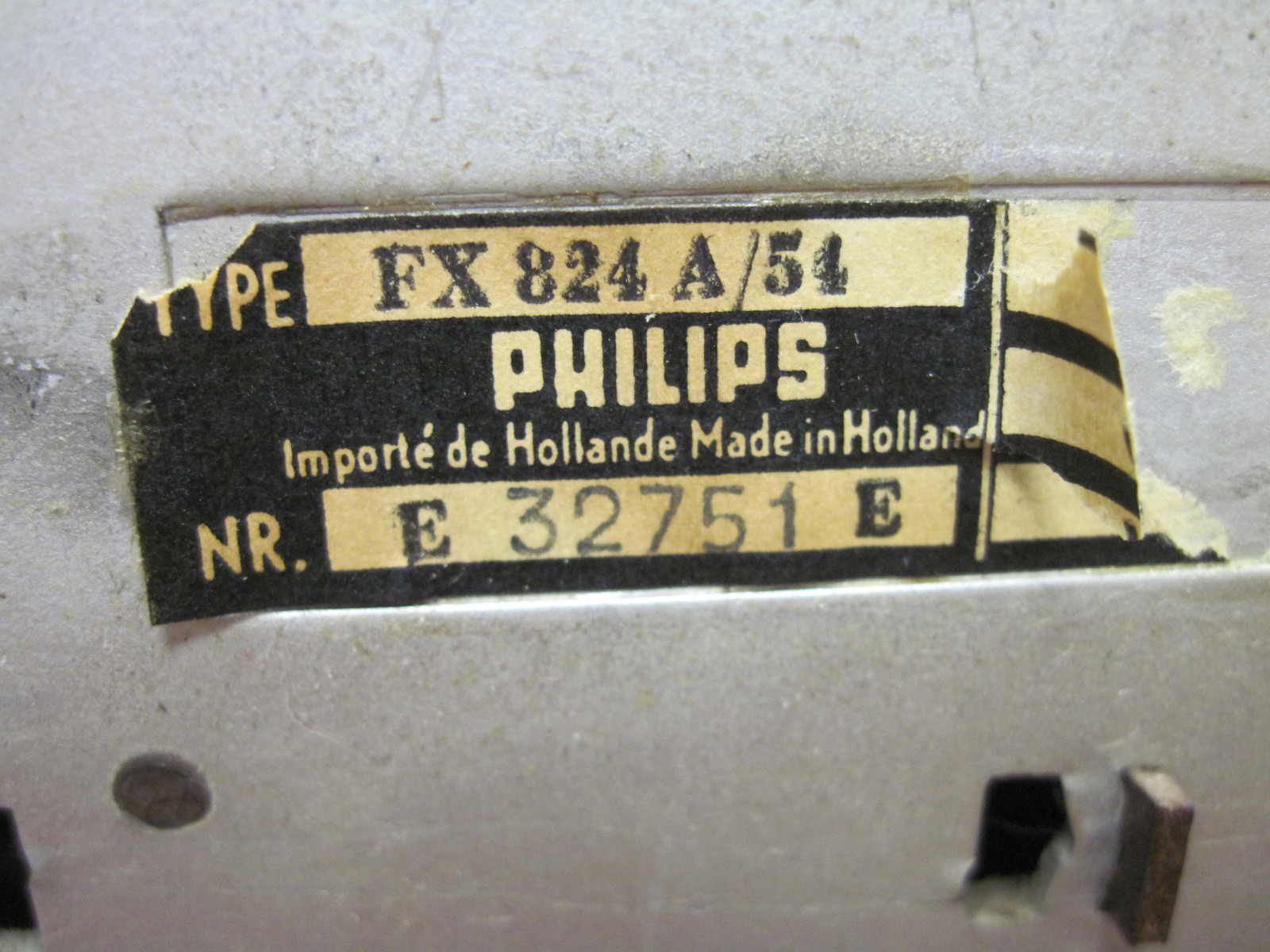 Vintage Philips FX 824 A/54 Tube Radio Amp Chassis parted out of stereo console