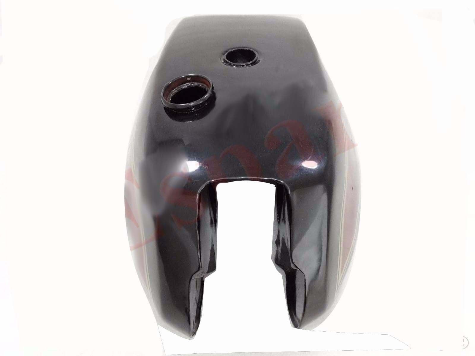 Fits Triumph T140 Black & Cherry Painted Petrol Gas Fuel Tank 