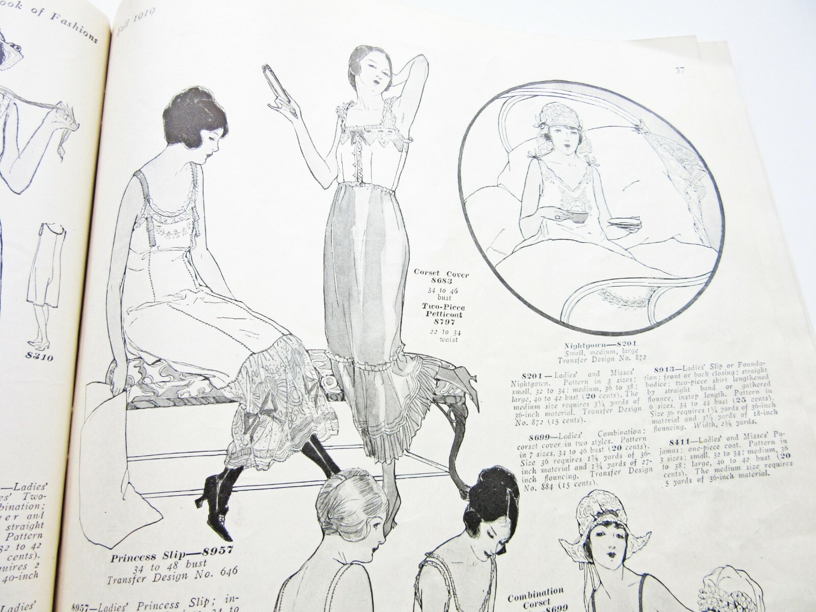 1919 McCall Quarterly Book of Fashions Sewing Pattern Catalog 1910s 1920s Vtg