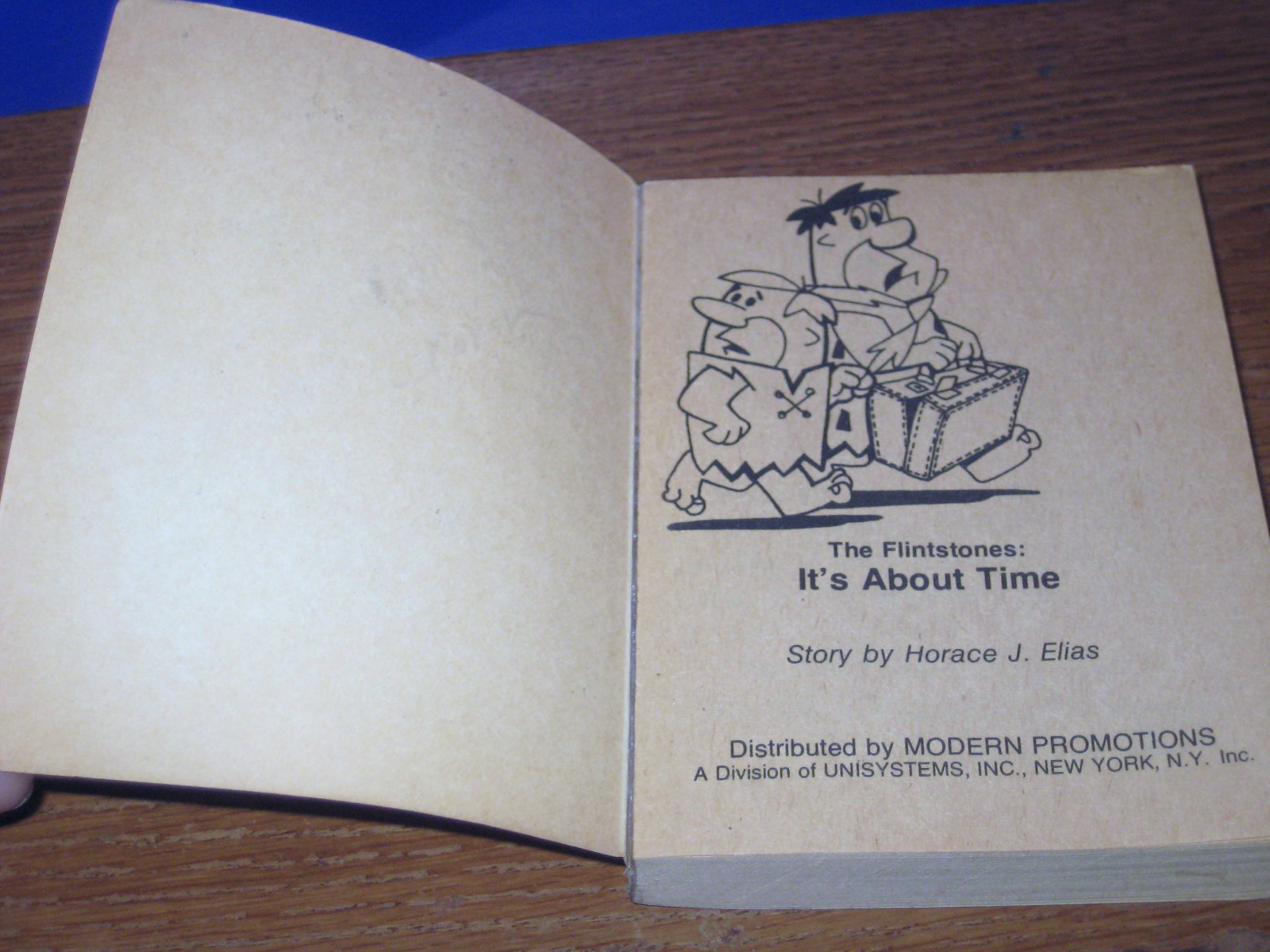 Vintage Hannah Barbera Flintstones It's About Time 1977 Cartoon Big Little Book