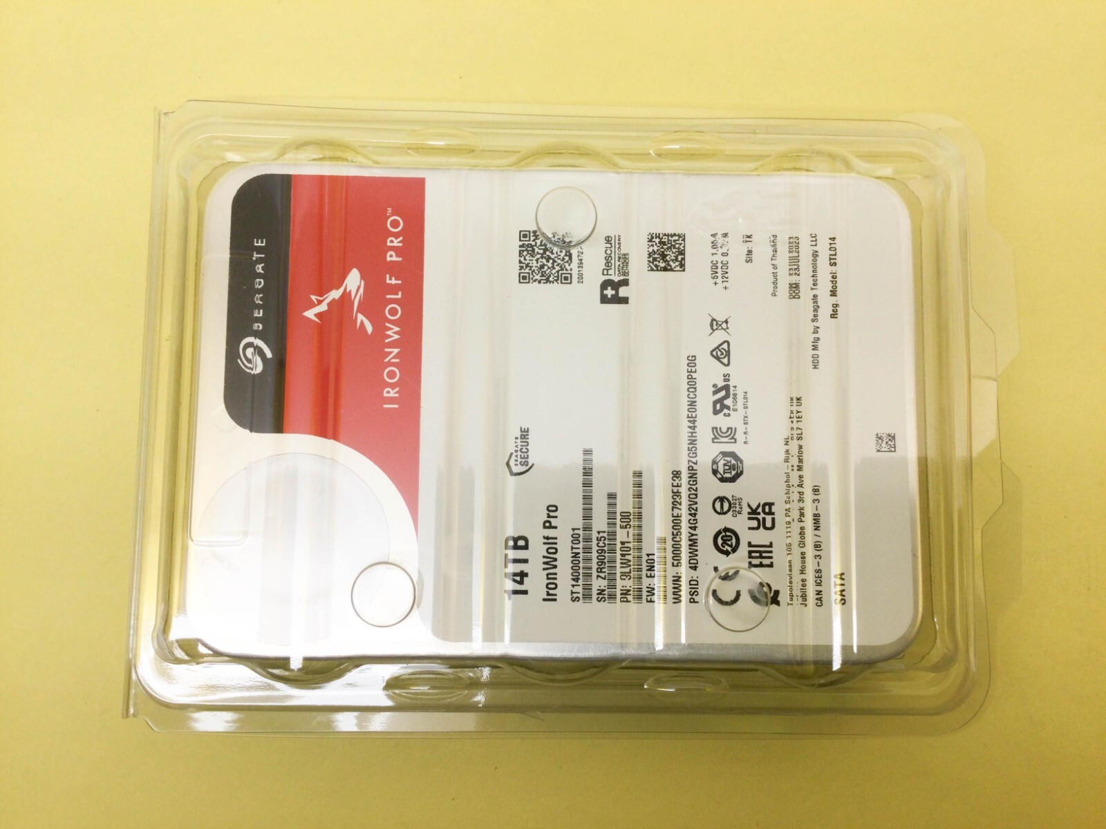 Seagate IronWolf Pro 14TB 7.2K SATA 6Gb/s NAS 3.5