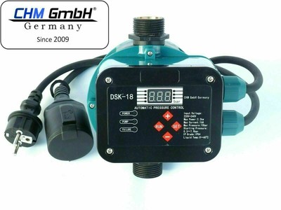 CHM GmbH® Digitale autom. Pumpensteuerung, Druckschalter für Pumpen bis 2,2 Kw