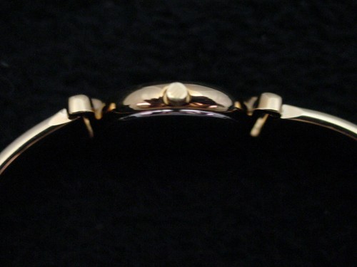 Pre-owned Michel Herbelin Ladies Watch French  Faux Diamond Gold Bracelet