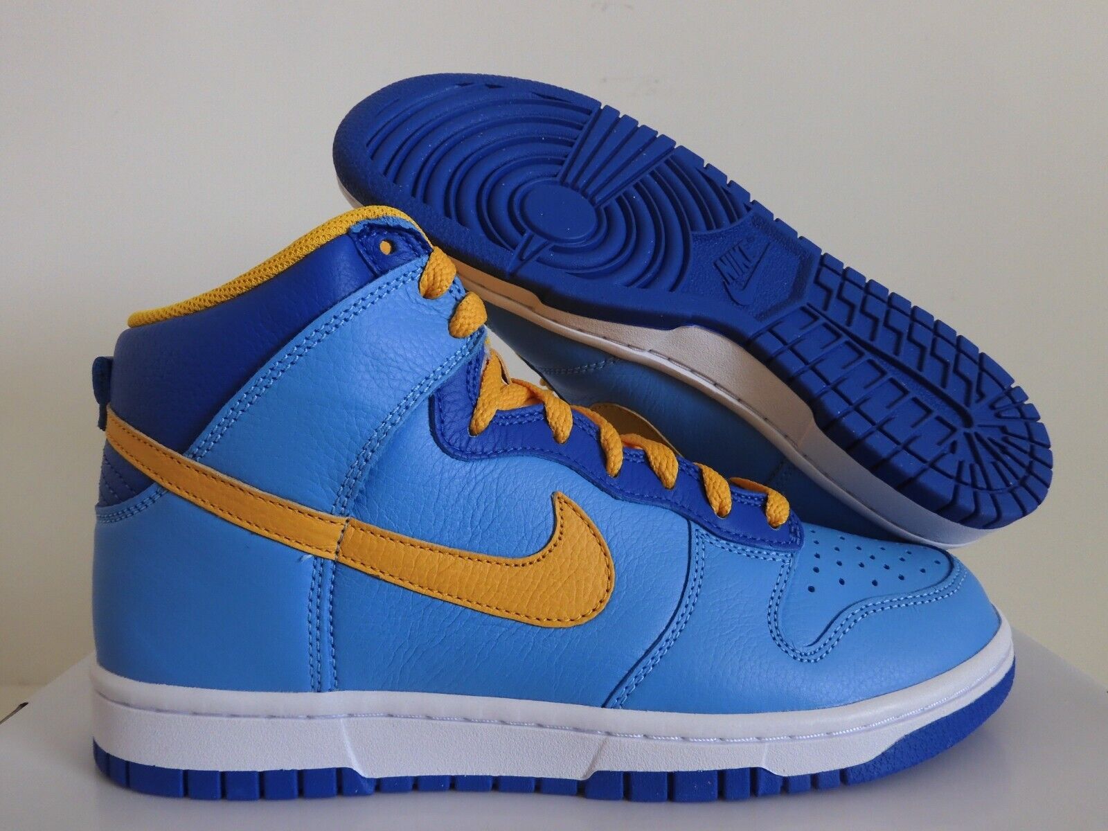 US12◆確保済 関税無 国内発送 NIKE WMNS DUNK HIGH UP MICHIGAN WMNS NIKE DUNK HIGH NIKE BY YOU ID UNIVERSITY BLUE-BLUE-GOLD
