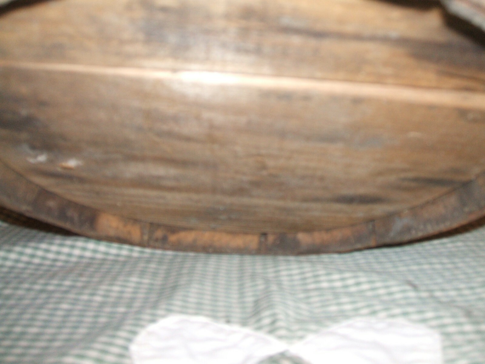 ANTIQUE PRIMITIVE WOOD BARREL
