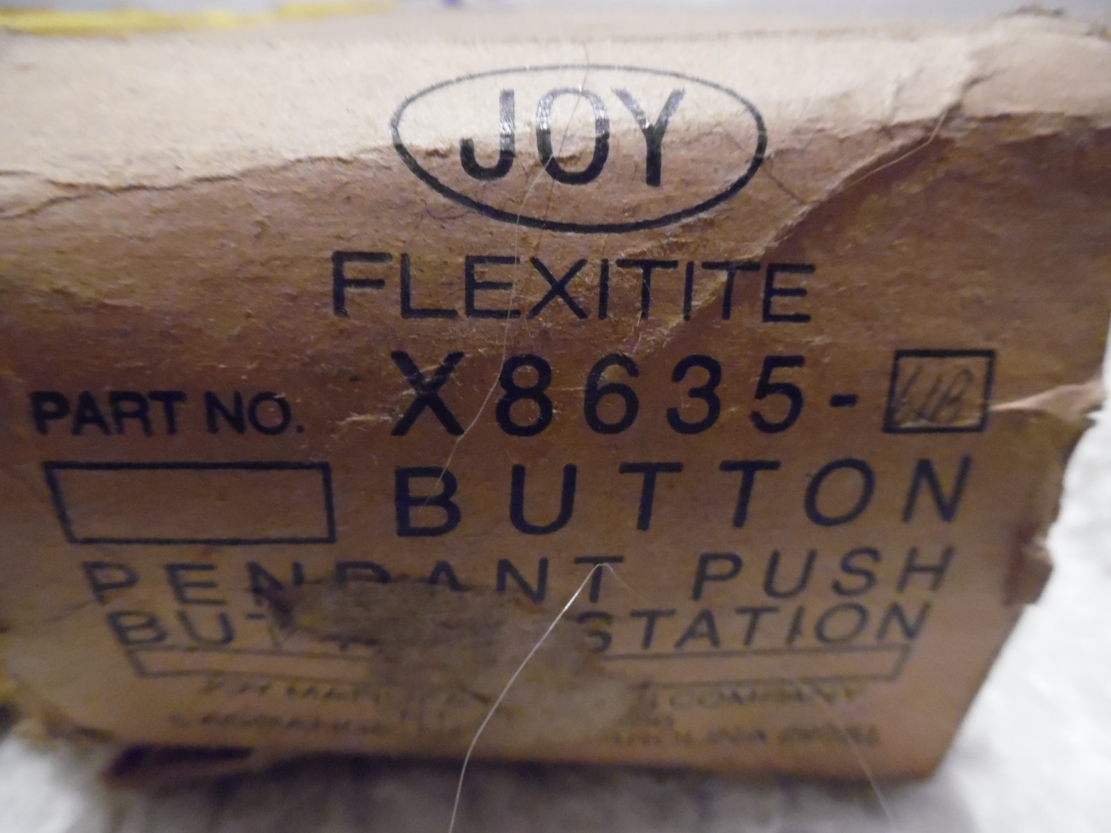 JOY PENDANT  6 STATION PUSHBUTTON X8635-61B  X863561B NIB
