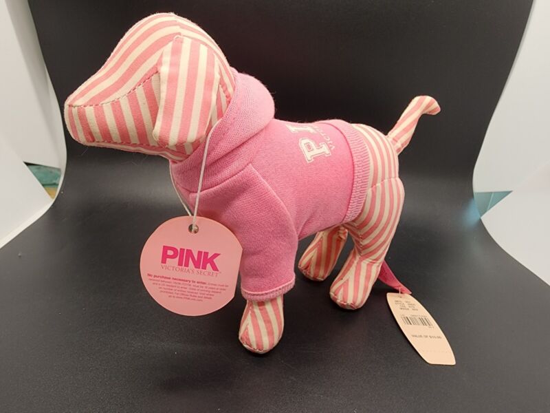 Pink Victoria Secret MTV Backstage Pass Plush Dog 2006 Mint w Tag