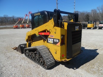 2015 Caterpillar 257D Tracked skidsteer Cab Good Shape 2 Speed High Flow Video!