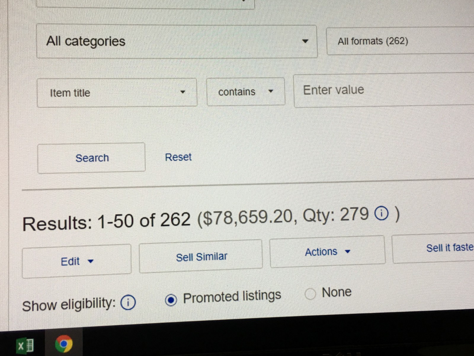 E bay used Mower & Engine Parts Business for sale  $100K in inventory for $25K