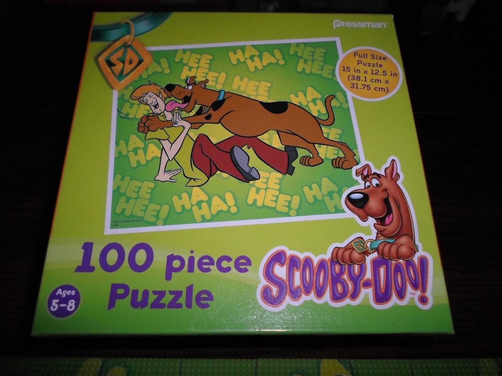 Complete ! Scooby-Doo! 100 Piece Puzzle Dog Shaggy Pressman 2008 Lick Kiss Laugh