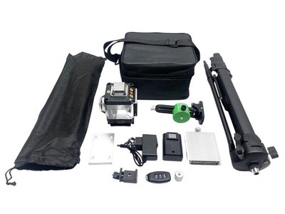 Selbstnivellierender Laser-Kreuzlinienlaser KKnoon 360°, 4D 16 Linien mit Stativ