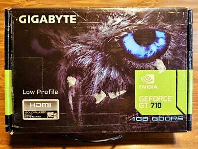 GIGABYTE NVIDIA GeForce GT 710 1GB GDDR5 GV-N710D5-1GL Graphics Card