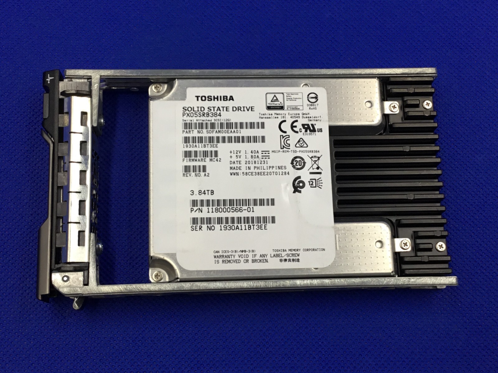 PX05SRB384 EMC VMAX 005052385 3.84TB 2.5