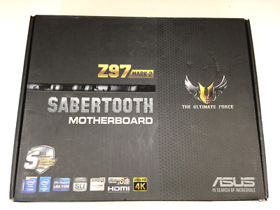 ASUS SABERTOOTH Z97 MARK2 LGA 1150 Intel Z97 HDMI SATA 6Gb/s USB 3.0 Motherboard