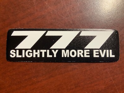 Motorcycle Sticker for Helmets or toolbox #2,591 777 Slightly more evil