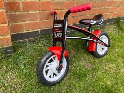 Balance Bike - Townsend Duo 10" Kids Push Ride On Reverse Frame Black Red