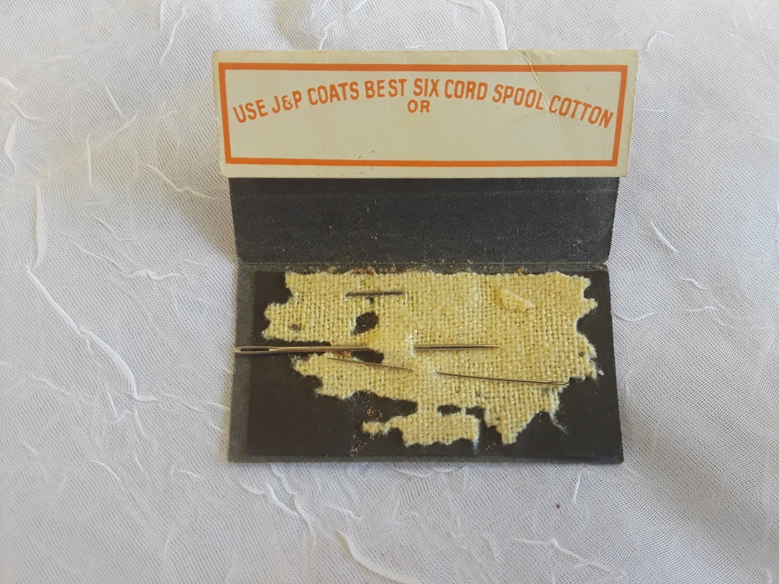 Vintage Milward's Thread Card 5/10 Crewel Embroidery Needles Advertising England