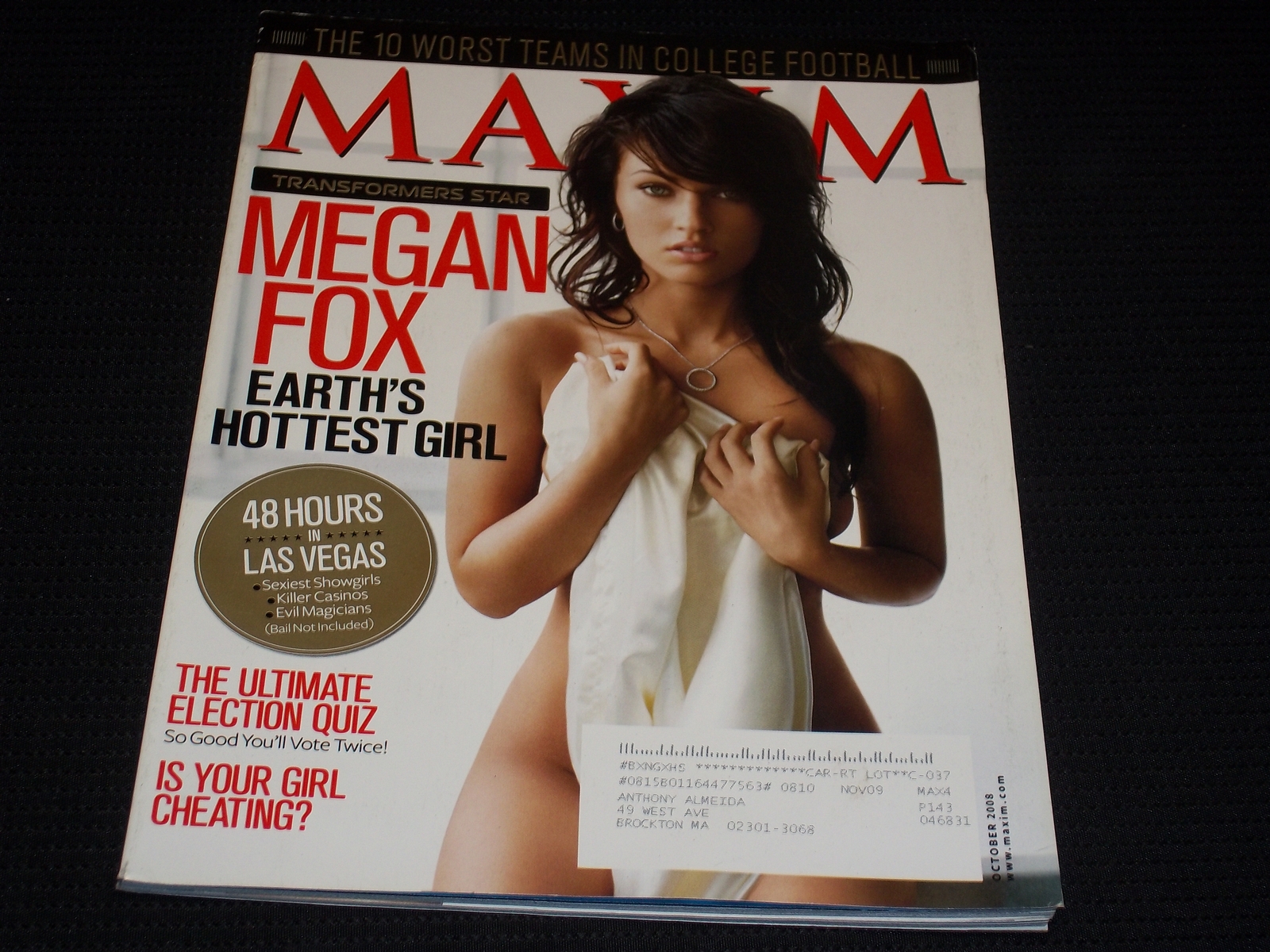 洋書 Maxim Megan Fox oct 2008 $_57.JPG