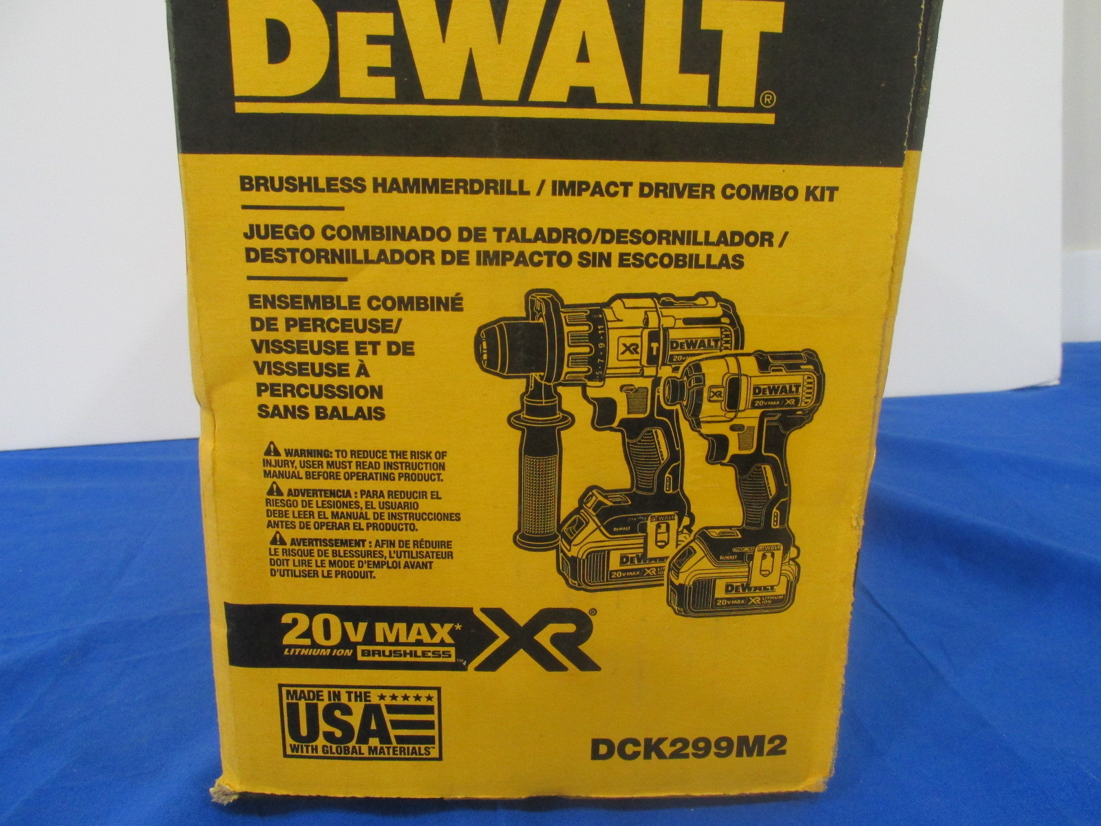 DEWALT 20V Cordless Hammerdrill & Impact Driver Combo Kit - DCK299M2