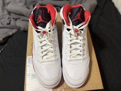 Nike Air Jordan 5 Retro Fire Red 2025 HQ7978-101 Men's Shoes