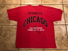 Travis Scott Astroworld Chicago Tour 2019 red t shirt | eBay