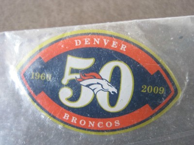 Denver Bronco 50 Years 2009 Lapel Hat Pinback Pin Back 1 1/4