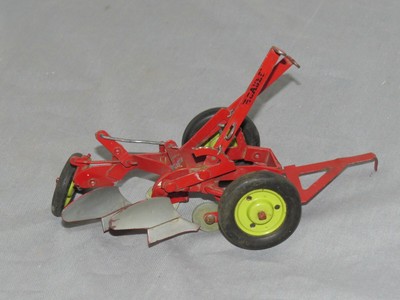 Vintage 1/16 JI CASE 2 Bottom PLOW Farm Toy Tractor Implement Carter RARE!