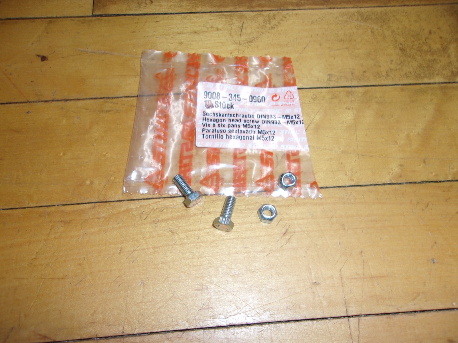 Stihl OEM Outer Spike Hardware Screws & Nuts M5 9008-345